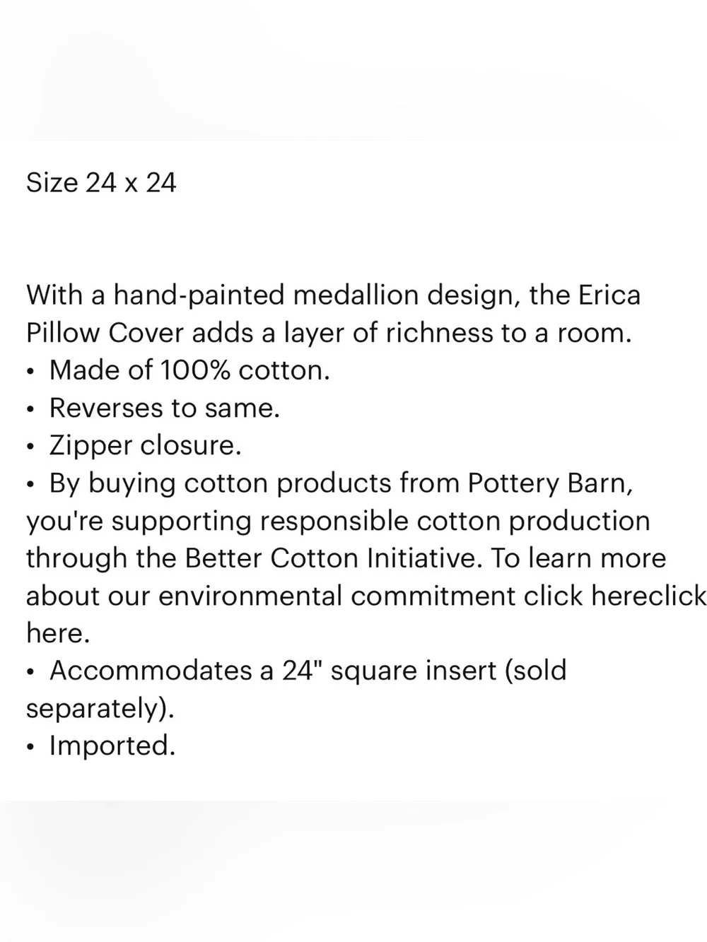 Pottery Barn Erica Medallion Pillow Cover Light Grey NWT,  neutral